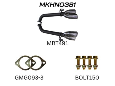 Holden Commodore VE Sedan, Wagon V8 6.0L HSV & SS 2.5in Dual Rear Tail Pipes Axle Back Kit (MKHN0381)