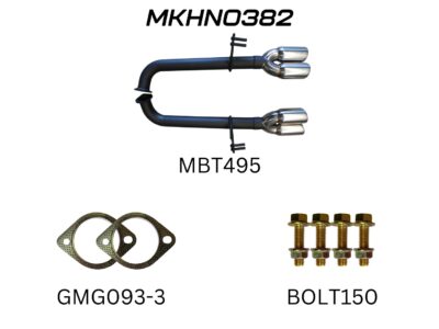 Holden Commodore VE SS & Maloo Ute V8 6.0L 2.5iin Dual Rear Tail Pipes Axle Back Kit