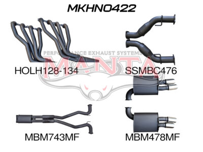 Holden Commodore VE V8 Sedan Wagon 3in With 1 3/4 in Extractors Muffler/Muffler (MKHN0422)