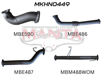 Holden Colorado RC 3.0L 10 - 12 SWB Without Cat & Without Muffler