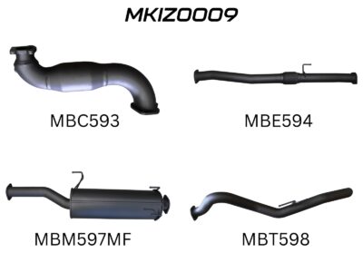 Isuzu D-Max June 2012 - Jan 2017 3.0L With Cat & Muffler