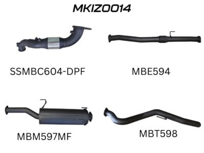Isuzu D-Max Jan 2017 - 2020 3.0L TURBO BACK WITH CAT (MKIZ0014)