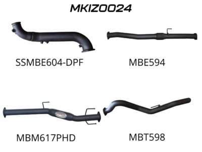 Isuzu D-Max 2020 ON 3.0L TURBO BACK WITHOUT CAT & WITH HOTDOG (MKIZ0024)