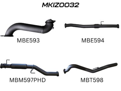 Isuzu D-Max June 2012 - Jan 2017 3.0L Without Cat & With Hotdog (MKIZ0032)