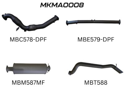 Mazda BT50 DPF 3.2L WITH Cat, Muffler (MKMA0008)