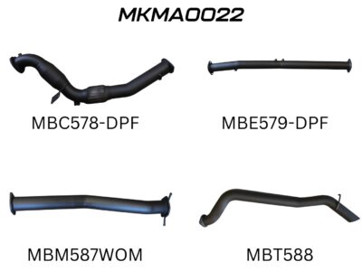 Mazda BT50 DPF 3.2L WITH CAT & WITHOUT MUFFLER (MKMA0022)
