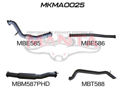 Mazda BT50 B32P 3.2L Without Cat & With Hotdog (MKMA0025)