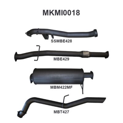 Mitsubishi TRITON MQ 3in TURBO BACK WO/Cat, Muffler (MKMI0018)