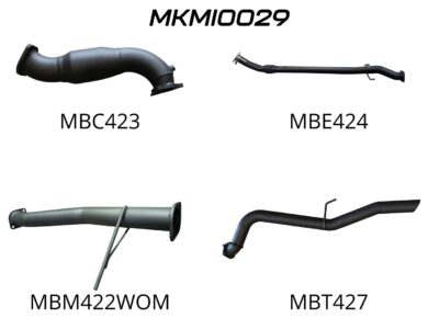 Mitsubishi Triton MN Auto 4X4 2.5L CRD With Cat, Without Muffler
