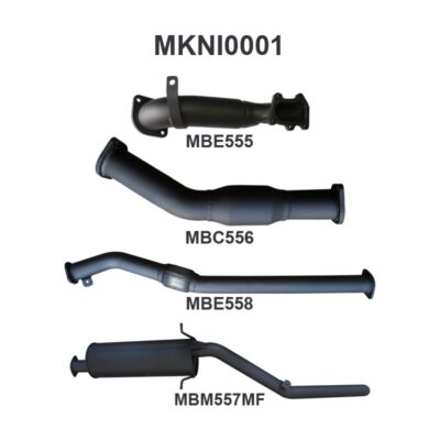 Nissan Navara D22 3.0L 3in Exhaust With Cat, with Muffler (MKNI0001)