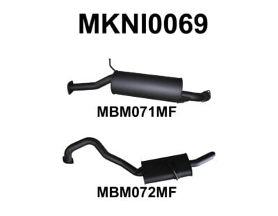 Nissan Patrol GU 4.5L 2.5in Cat Back Exhaust System Muffler & Muffler