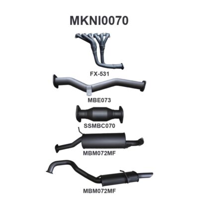 Nissan Patrol GU 4.8L Full System with Centre & Rear Muffler (MKNI0070)