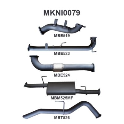 Nissan Navara D40 2.5L Auto Spain DPF & Cat Replacement With Rear Tailpipe (MKNI0079)