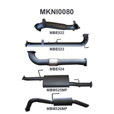 Nissan Navara D40 2.5L Auto THAI DPF & Cat Replacement With Rear Muffler (MKNI0080)