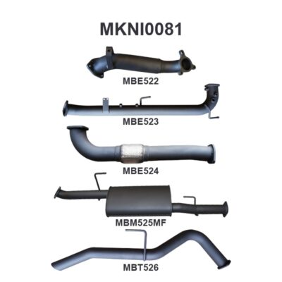 Nissan Navara D40 2.5L Auto THAI DPF & Cat Replacement With Rear Tailpipe (MKNI0081)