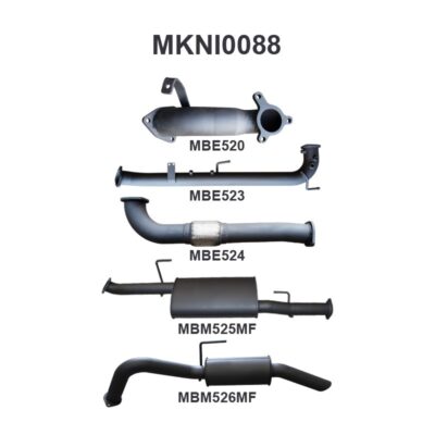 Nissan Navara D40 2.5L Auto 05 - 07 Cat & DPF Replacement With Rear Muffler (MKNI0088)