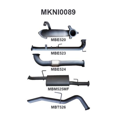 Nissan Navara D40 2.5L Auto 05 - 07 Cat & DPF Replacement With Rear Tailpipe (MKNI0089)