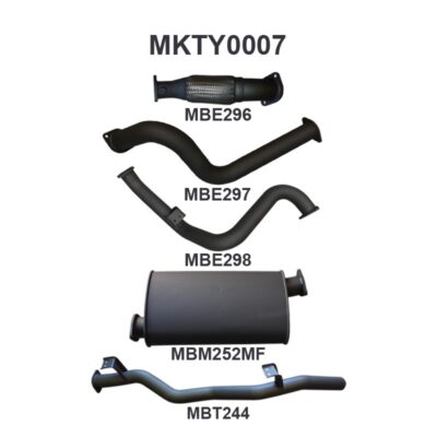 Toyota Landcruiser VDJ79 V8 S/Cab Ute 3in NO Cat With Muffler (MKTY0007)
