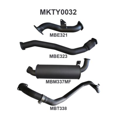 Toyota Landcruiser HDJ80 1HD Wagon 3in From Turbo Back Muffler (MKTY0032)