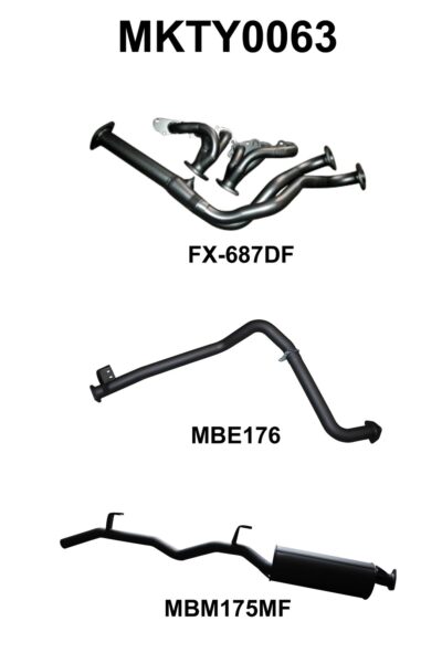 Toyota FZJ75 Landcruiser Extractors & 2.5in (MKTY0063)