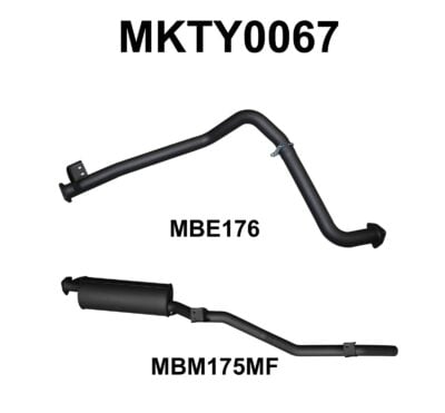 Toyota LandCruiser HZJ75, 78 2.5in off Extractors (MKTY0067)
