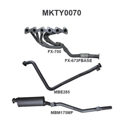 Toyota LandCruiser HZJ79 Extractors & 2.5in Full System (MKTY0070)