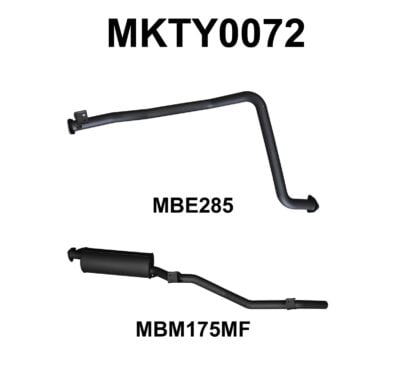 Toyota Landcruiser HZJ79 2.5in off Extractors (MKTY0072)