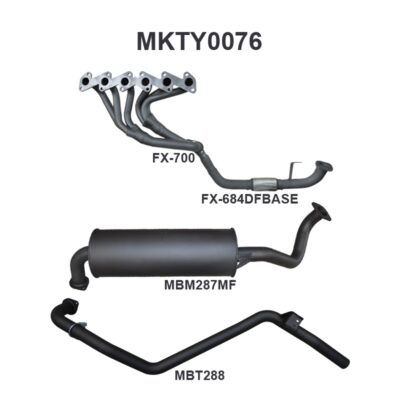 Toyota LandCruiser HZJ80 4.2L Extractors & 2.5in Full System (MKTY0076)