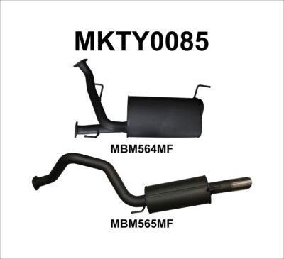 Toyota Landcruiser UZJ200 4.7L V8 CatBack 3in Including Single 3¼in SS Tip (MKTY0085)
