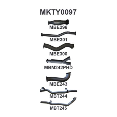 Toyota Landcruiser VDJ79 Dual Cab Twin 3in With Hotdog No Cat (MKTY0097)