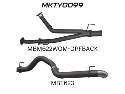 Toyota Landcruiser VDJ200 3in DPF Back W/4in Tailpipe (MKTY0099)