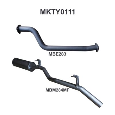 Landcruiser HJ75 4.0L 2H Engine, Troopy & Ute, Extractors & 2.5in Full System With Muffler (MKTY0111)