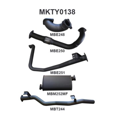 Toyota Landcruiser HZJ79 3in With Muffler to Suit DTS Turbo (MKTY0138)
