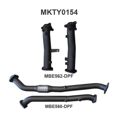 Toyota LandCruiser VDJ200 DPF Replacement ONLY - WITHOUT CATS
