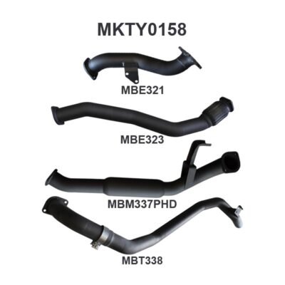 Toyota Landcruiser HDJ80 1HD Wagon 3in From Turbo Back Hotdog (MKTY0158)