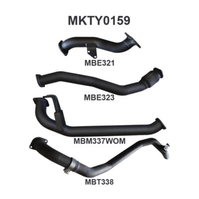 Toyota Landcruiser HDJ80 1HD Wagon 3in From Turbo Back WOM (MKTY0159)