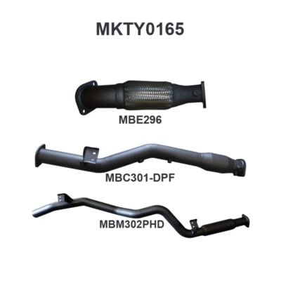 Exhaust System | Toyota Landcruiser VDJ76 V8 Wagon 3in With Cat, Hotdog DPF