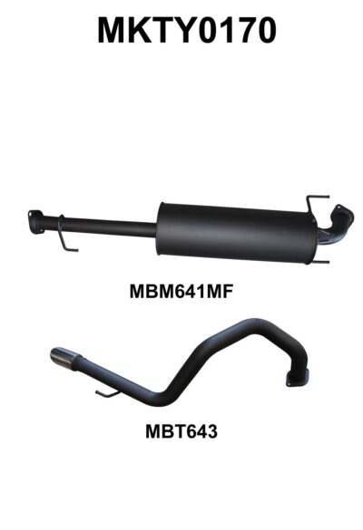 Toyota Landcruiser FJ Cruiser V6 2.5in Catback (MKTY0170)