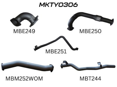 Toyota Landcruiser HDJ79 Ute 3 Turbo Back Without Muffler (MKTY0306)
