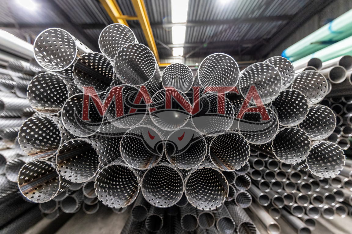 spt48_01 1 7/8in (47.6mm) 1.5mm wall 409 stainless perf tube.