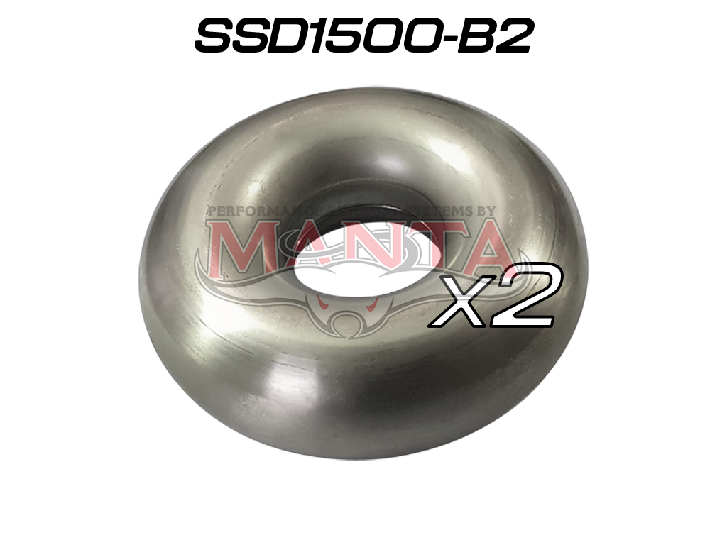 ssd1500-b2_01 (Pack 2) 1 1/2in Stainless Steel Donut