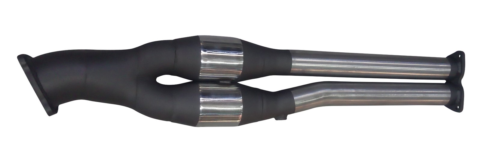 ssmbc580-01-mpiclean Ford Territory Turbo Cat 4in into 2 1/2in Dual With Dual High Flow Metallic Cats