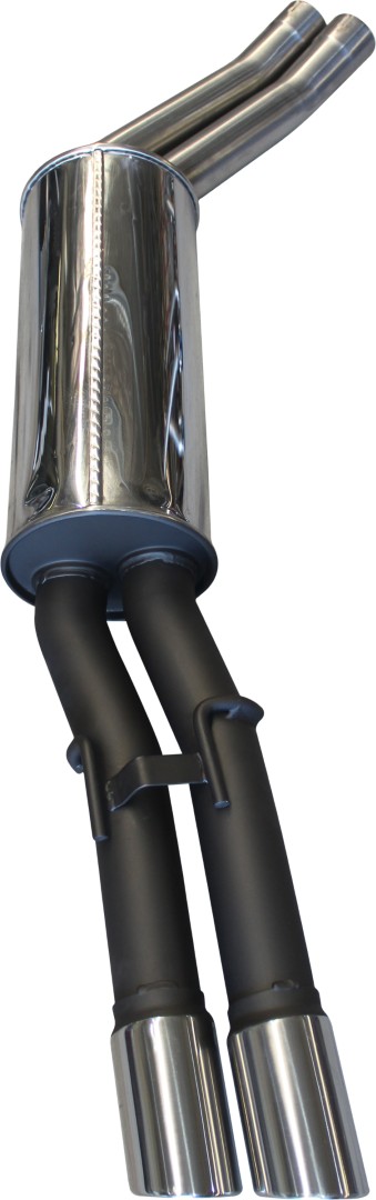 Holden Statesman WH Sedan V8 Dual 2 1/2in Rear Muffler With Chrome Tips (SSMBM173MF)