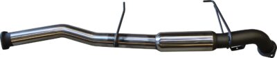Nissan Patrol GU 3in Centre Hotdog Stainless Steel