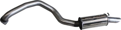 Mitsubishi Pajero NS - NT 3.2L Turbo Diesel 3in Rear Muffler With Droopy Tip