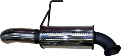 TOYOTA LANDCRUISER 300 SERIES V6 3in REAR MUFFLER WITH 4in BLACK TIP