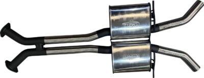 Holden Commodore VU VY VZ V8 Ute 2 1/2in Dual Centre Muffler to Suit LH & RH Exit