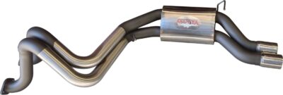 Ford Falcon EB - AU V8 Sedan LIVE AXLE 2 1/2in Dual Rear Muffler