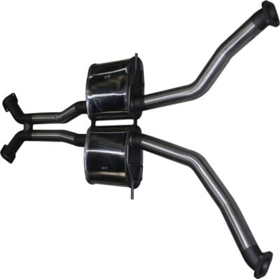 Holden VZ Monaro - Gto 2 1/2in Dual Centre Mufflers With Y Front to Suit Extractors