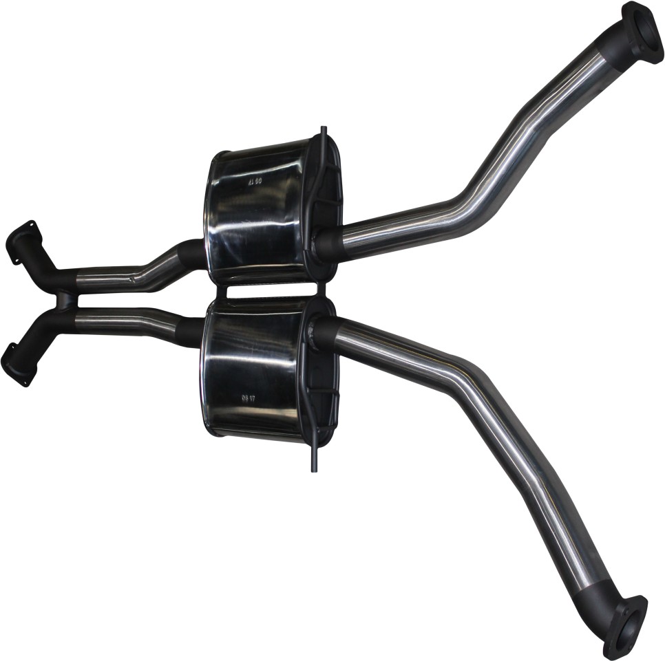ssmbm406-170mf-01-mpiclean Holden VZ Monaro - Gto 2 1/2in Dual Centre Mufflers With Y Front to Suit Extractors
